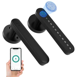 Anweller Fingerprint Smart Door Lock with Keypad, App Controlled, Biometric Code Entry