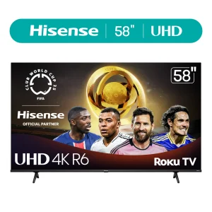 Class 4K UHD LED LCD Roku Smart TV HDR R6 Series 58R6E3