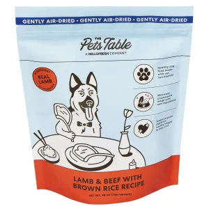 The Pets Table Lamb & Beef with Brown Rice Air-Dried Dog Food, 3 lb
