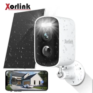 Xorlink 2K Wireless Outdoor Solar Security Camera with Spotlight